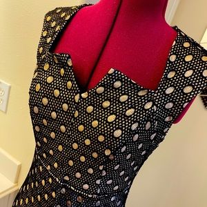 Black and Gold Dress